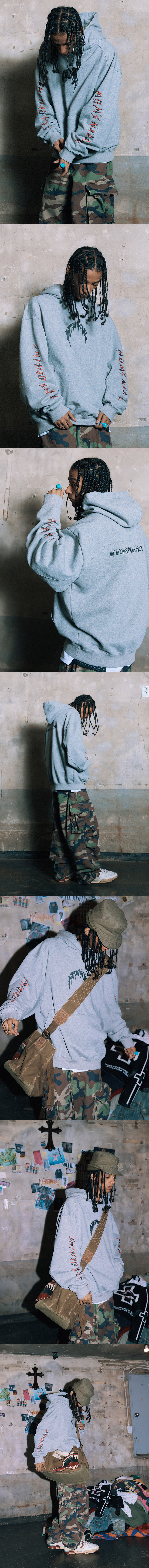 パーカー・フーディ HIGH TIDE FRANKIE MOMS NAGGING HOODIE GRAY HIGHTIDE FRANKIE | Moms Nagging Hoodie Gray - 프리미엄