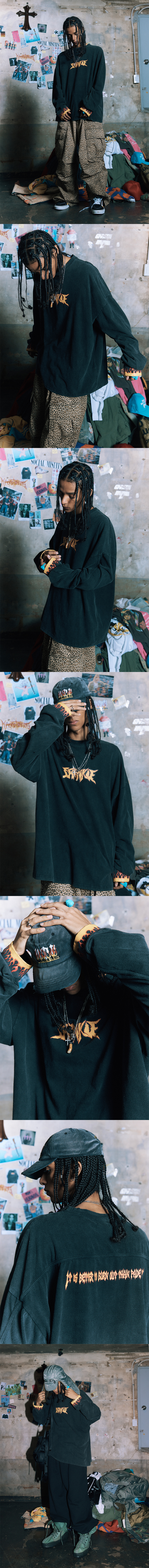 Tシャツ・カットソー HIGH TIDE FRANKIE BURNING KURDT LONG SLEEVE BLACK MUSINSA | HIGHTIDE FRANKIE BURNING KURDT LONG SLEEVE BLACK