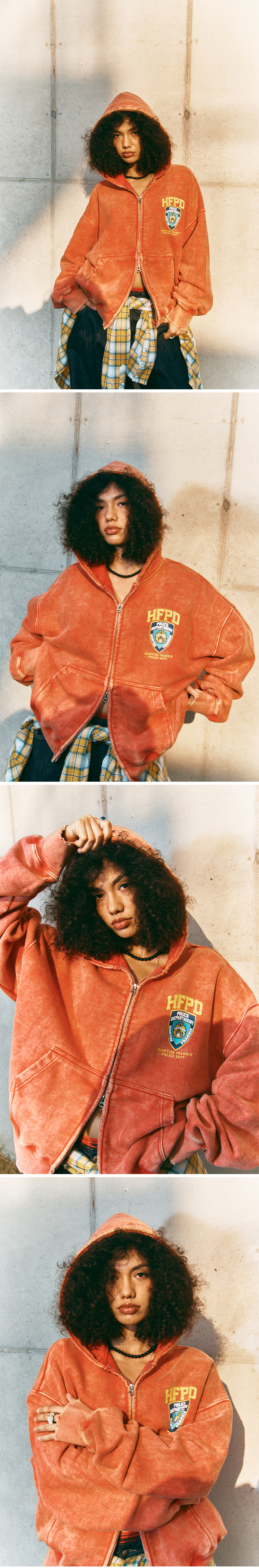 MUSINSA公式 | HIGHTIDE FRANKIE HFPD HOOD ZIPUP RED