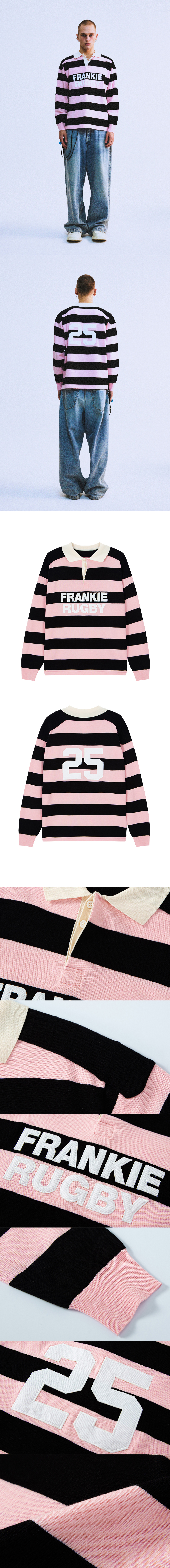 MUSINSA | HIGHTIDE FRANKIE FRANKIE RUGBY KNIT BLACK