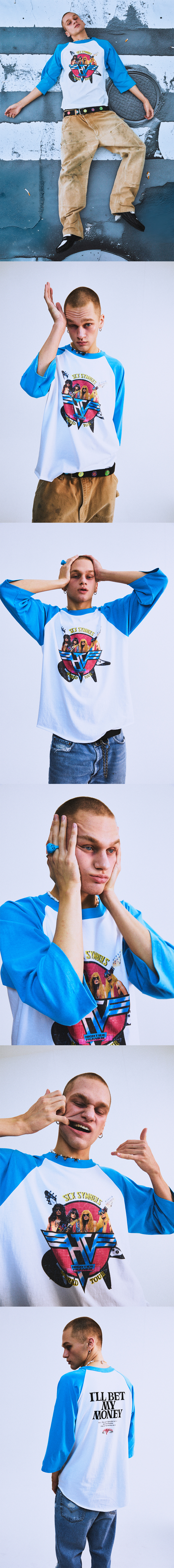 MUSINSA公式 | HIGHTIDE FRANKIE HTF SURGE RAGLAN TSHIRT BLUE