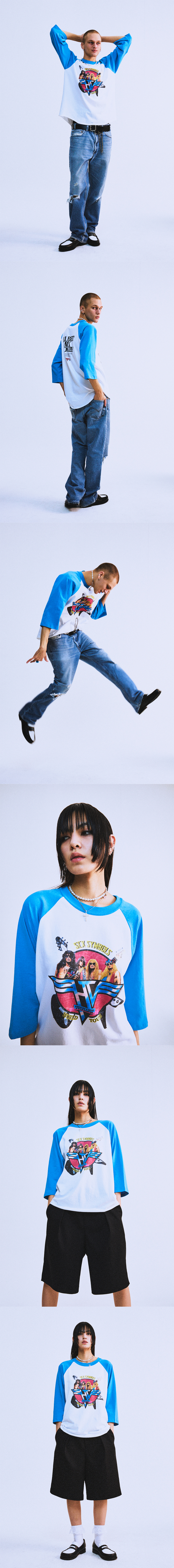 MUSINSA公式 | HIGHTIDE FRANKIE HTF SURGE RAGLAN TSHIRT BLUE